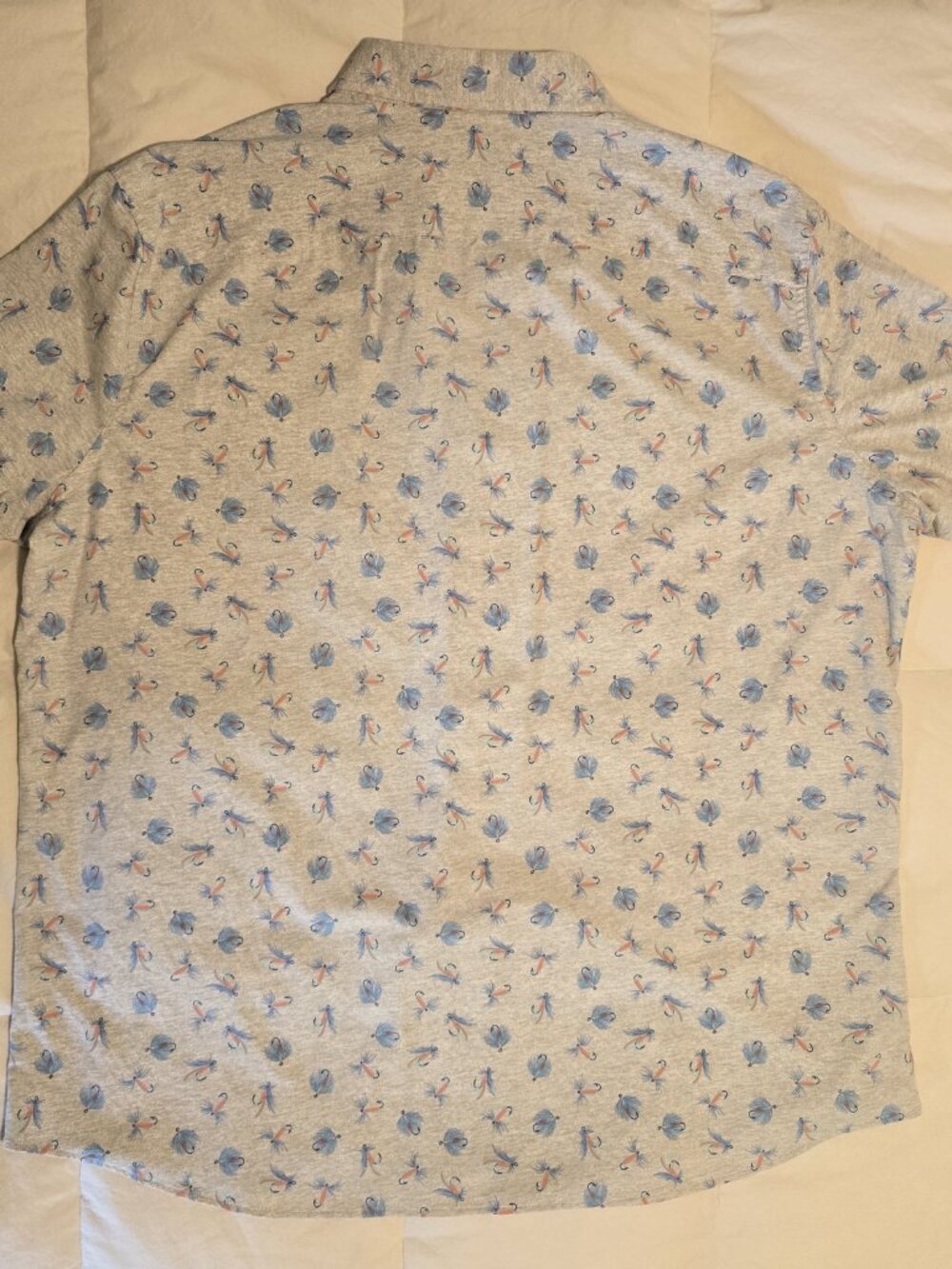 NWTs Southern Tide Fishing Fly Print SS Sport Shirt - Picture 3 of 5